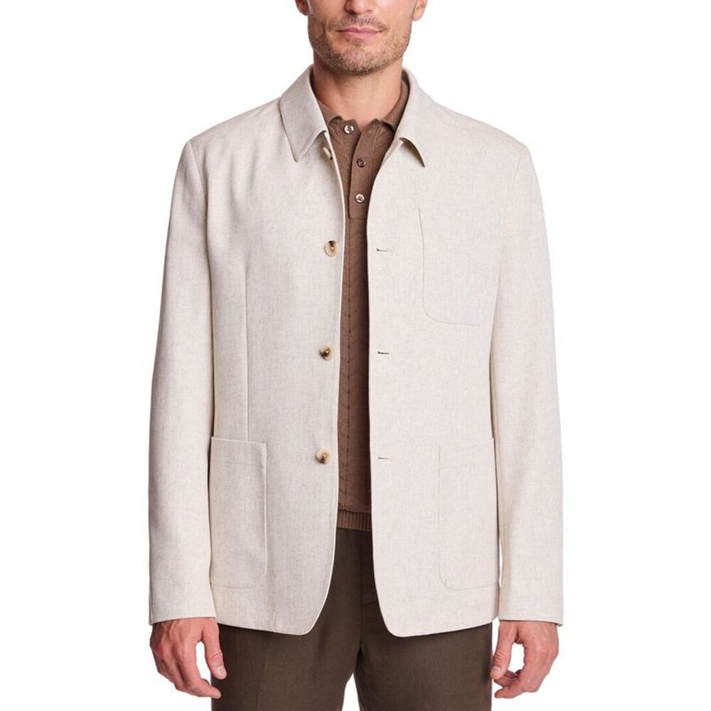 Paisley & Gray Mens New City Linen-Blend Jacket